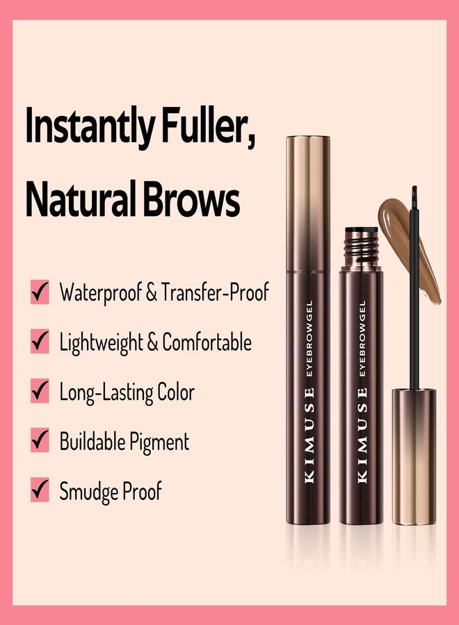 KIMUSE Instantly Semi-Permanent Eyebrow Gel, Long Lasting Eyebrow Tint, Waterproof Tinted Eye Brow Gel, Transfer-Proof, Smudge-Proof, Eyebrow Makeup Gift for Women & Girl, 0.17oz - Image 2